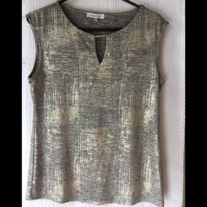 Calvin Klein gold sleeveless top